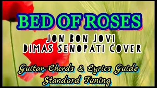 BED OF ROSES Jon Bon Jovi Easy Guitar Chords Lyrics Guide Beginners Play-Along Key of C