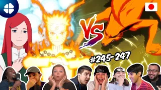 Naruto vs Kyubi 🦊 The Orange Spark 🔥 Reaction Mashup 🇯🇵 Shippuden 245-247 [ナルト 疾風伝] [海外の反応]