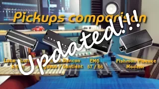 SD Pegasus/Sentient Vs EMG 57/66 Vs Lace Aluma Xbar Vs Fishman Fluence | Guitar pickup  comparison