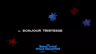 Saul Bass: Bonjour Tristesse (1958) title sequence