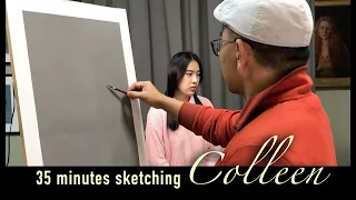 "Colleen" - 35 minutes sketching. English and Spanish subtitles.