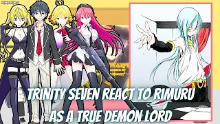Trinity Seven React To Rimuru As A True Demon Lord | Gacha Reaction | Rimuru x Luminous