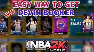 HOW TO UNLOCK AMETHYST DEVIN BOOKER CARD FROM SET REWARD IN NBA 2K MOBILE