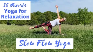 SLOW FLOW YOGA OUTDOORS | YOGA RELEASE TENSION IN THE BODY | YIN YOGA POSES