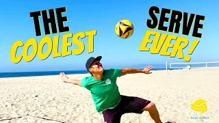 The COOLEST Volleyball Serve EVER! (How to Serve a Skyball)