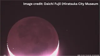 Japanese astronomer catches meteorite smashing into the moon