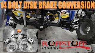 GM 14 bolt disk brake conversion from Ruff Stuff