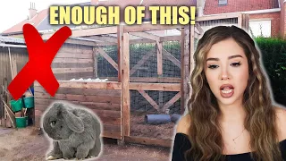 REACTING TO OUR SUBSCRIBERS RABBIT HABITATS | Pt. 7