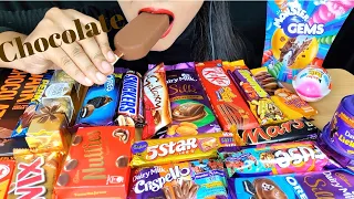 ASMR:EATING CHOCOLATE CHOCOLATE PARTY DAIRYMILK CRISPELLO,MAGNUM TRUFFLE *DARKCHOCOLATE*FOOD VIDEOS