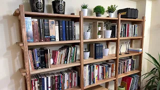 Repisa o Librero de madera tipo escalera