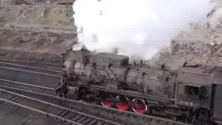 Steam of Sandaoling　Coal　Mine Railway China(Dec.2011) 24 中国・三道嶺炭鉱鉄道の蒸気機関車（2011年12月）24