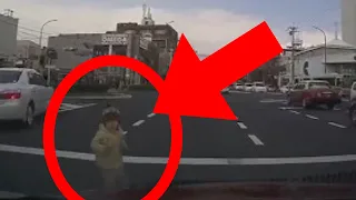 The moment of the accident,Incredible car accident in Japan