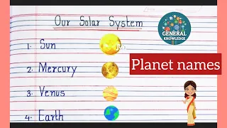 Planets name/ Out Solar system| names of planets with explication/ plant spelling for kids