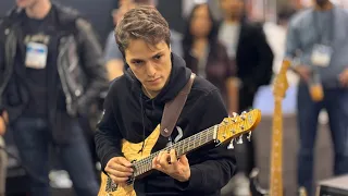 Matteo Mancuso Playing with his Dad Vinnie at NAMM 24 “All the Things You Are” (Jazz Standard)