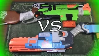 НЁРФ Следжфаер против Слингфаер // NERF Sledgefire vs Slingfire