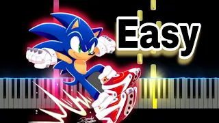 Sonic Prime Theme Song (Easy Piano Tutorial)