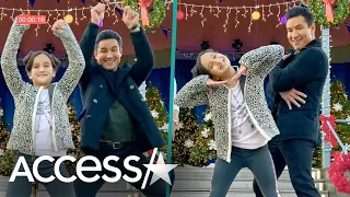 Mario Lopez & Daughter Gia Bust A Move In Lifetime Christmas Movie Teaser