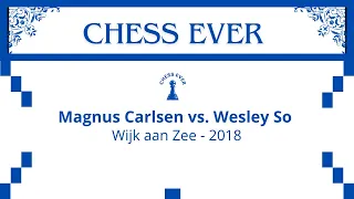 Magnus Carlsen vs Wesley So. Wijk aan Zee. 2018