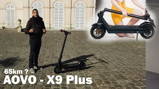 AOVO X9 Plus scooter - removable battery
