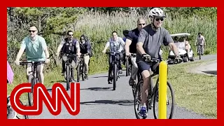 New video shows moment Biden fell riding bike. White House says he’s ‘fine’