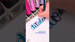 ⭐️ TITULOS PARA CADERNO | Ideia de Titulo Facil e Bonito | Titulo em Lettering #shorts