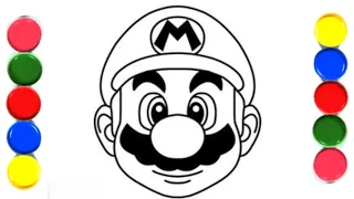 How to Colour Super Mario |  Super Mario Bros (New) to draw Super Mario character/@Magic Pearl Star