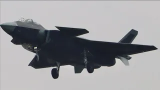 Two-seat version of the J-20 fighter jet spotted in camouflage