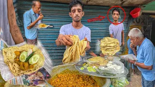 HS Pass Student Selling Paratha | Daily 500 Paratha Sold Out | Paratha Sabji ₹20 | Street Food India