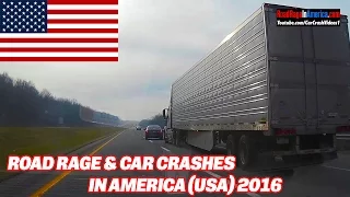 Road Rage and Car Crashes in America (USA) 2016 HD