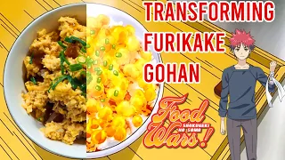 REAL FOOD WARS FOOD | How to make Transforming Furikake Gohan | Shokugeki no Soma | Anime Kitchen