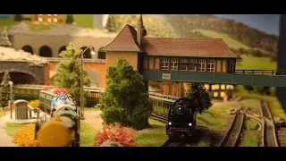 Modellbahn Spur N Digital Z21/ Dampflok BR 65 Fleischmann wunderschöne Detail Videoaufnahmen in 4k