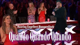 Quando Quando Quando - Engelbert Humperdinck in America's Got Talent | all judges & Audience dancing