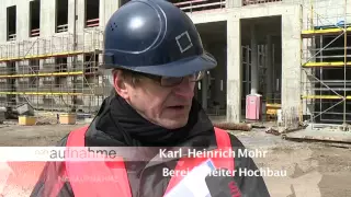 Aufbau der Barockfassade für Berliner Schloss