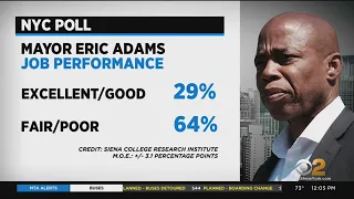 New Yorkers rate Adams' "poor" job performance