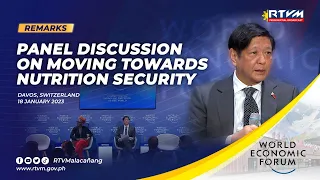 Panel Discussion on Moving Towards Nutrition Security in Davos, Switzerland 01/18/2023