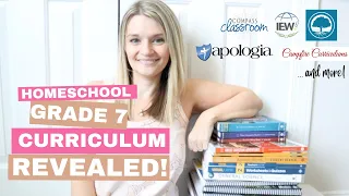 GRADE 7 HOMESCHOOL CURRICULUM REVEAL! 🥳 Homeschool Curriculum 2023-2024