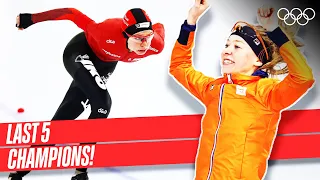 Women's 5000m speed skating ⛸ | Last 5 champions