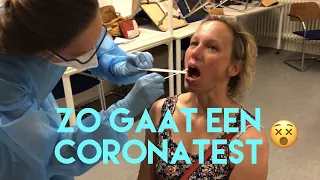 Zo gaat een coronatest! 😱😷