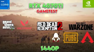 RTX 4070Ti Game Test | i7-13700K | 1440p Gaming #rtx #gaming