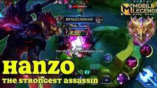 Hanzo The Strongest Assassin | Full Attack Speed Build | Mobile legend | Solo Rank push Hero Mlbb