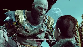 God of War 4 - Atreus Disrespects His Mother & Attacks Kratos, Kratos Gets Mad (GoW 2018) PS4 Pro