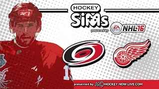 NHL 16 - Hurricanes vs Red Wings (Hockey Sims)