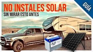 NUESTRA EXPERIENCIA 🔋 BATERIAS de LITIO para Paneles Solares para RV Casas Rodantes y Autocaravanas