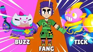 Brawl Stars Skin Ideas | Fang, Tick, Buzz & More