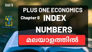 INDEX NUMBERS//PLUS ONE ECONOMICS IN MALAYALAM (2020)