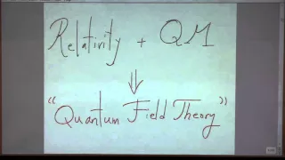 Colloquium, December 3rd, 2015 -- Spacetime and Quantum Mechanics in the 21st Century