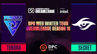 Dota2 - Tundra Esports vs Team Secret - Game 1 - DPC WEU Winter Tour - DreamLeague Season 16