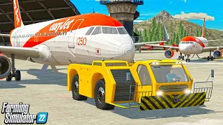 I BUILT AN INTERNATIONAL AIRPORT! (FLYING AIRBUS 320) | CAN WE MAKE BILLIONS? FARMING SIMULATOR 22