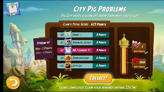 City Pig problems victory reward 600 points Angry birds 2 12 Oct