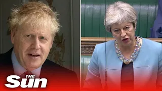 Theresa May takes a swipe at Boris Johnson’s changes to Brexit deal